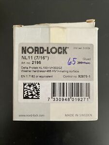 Qty. 65 Nord-lock Washers NL11 Zink (7/16), or 11mm.