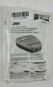 3M 6001 Organic Vapor Replacement Cartridge, 2 Package of 2 Cartridges Ea 08/25