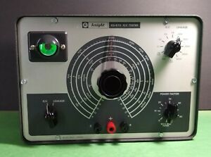 Vintage Knight KG-670 R/C Bridge/Capacitor Leakage Tester with Factory Manual