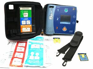 .Philips Heartstart FR2 AED M3861A 2020 Battery Pads Carry Case, Data Card J