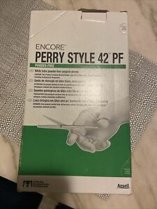 *50-Pairs* Ansell Encore Perry Style 42 PF Surgical Glove Box Size-5.5 5711100PF