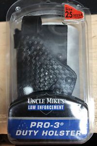 UNCLE MIKES PRO-3 DUTY HOLSTER SIZE 25 GLOCK 20 21 29 30 36 S&amp;W M&amp;P SLIMLINE LH