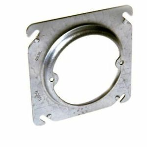 Hubbell 767 4&#034; Square Box Fixture Cover, Raised 1/2&#034;, Ears 2-3/4&#034; O.C.Pkg Qty 25