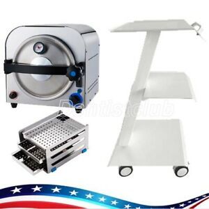 14 Liter Autoclave Medical Steam Sterilizer Automatical /Dental Trolley Mobile