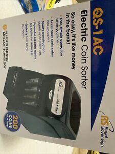 Electric Coin Sorter Change Money Cash Counting Counter Machine Anti-Jam Roll