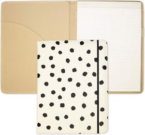 Kate Spade New York Leatherette Notepad Folio, Professional Spotty Dot