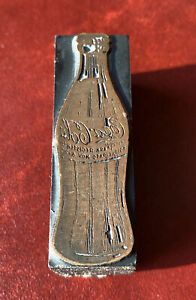 Coca Cola Printing Letterpress Printers Block Copper