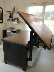 Vintage Hamilton Economy Drafting Table And Desk - *Pickup Only*
