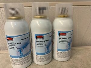 NEW 3-RUBBERMAID LINEN FRESH MICROBURST 3000 AIR NEUTRALIZER  2 OZ EACH