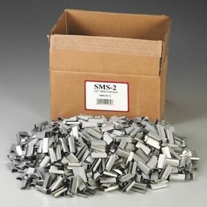 NIFTY PRODUCTS SMS2 Mtl Seals For 1/2&#034;,Poly Strapping,PK1000