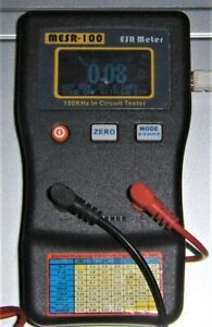 MESR-100 V2 ESR/LOW Ohm In Circuit test Capacitor meter AS-IS P&amp;R