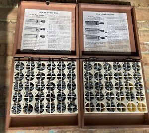 Vintage Kingsley Hot Stamping Machine Co. Two Sets Gothic Caps 10 &amp; 8pt.