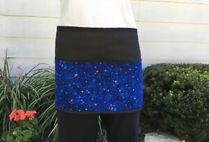 BLACK Space Galaxy 3 Pockets WAITRESS WAIST APRON RESTAURANT SERVER Classyaprons