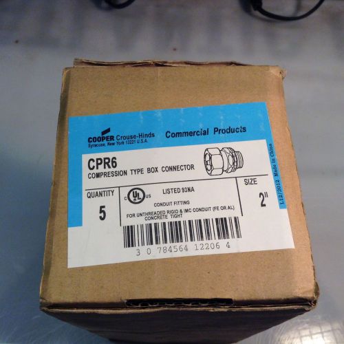 Copper Crouse Hinds 2&#034; Compression Type Connectors For Rigid and IMC Conduit