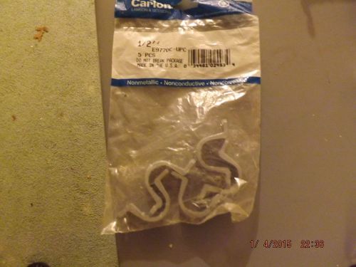 Carlon e977dc pvc conduit 1/2&#034; clamps - 5 pcs nnb for sale