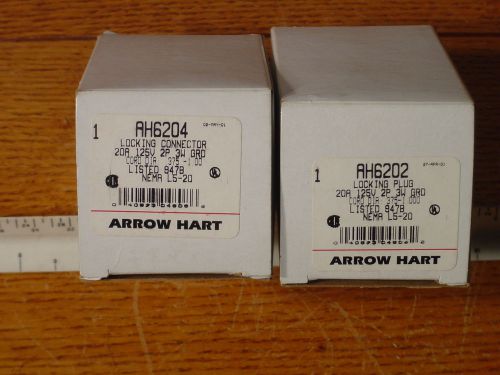 ARROW HART LOCKING CONNECTOR &amp; PLUG  AH6202 AND AH6204