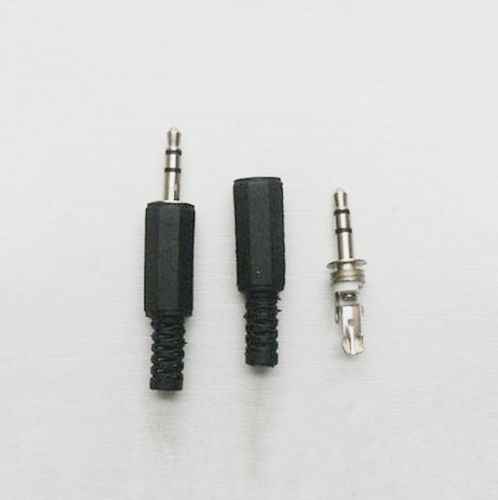 10 pcs 3.5mm 1/8 male stereo plug jack audio connector booted headphone for sale