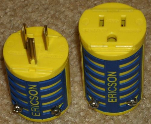 Ericson 5266-e plug 15a 125v and 5269-e connector electrical plug for sale