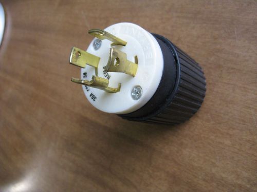 Hubbell bryant twist locking plug nema l16-30p turnlok 30a 480v 3? l1630p for sale