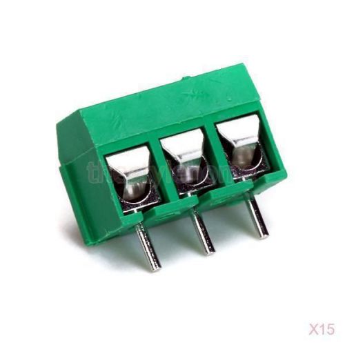15x 10pcs 3 pins screw terminal block connector 5mm pitch high quality for sale