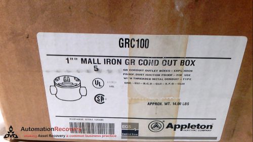APPLETON GRC100  BOX OF 5 1GR UNILET TYPE C, NEW