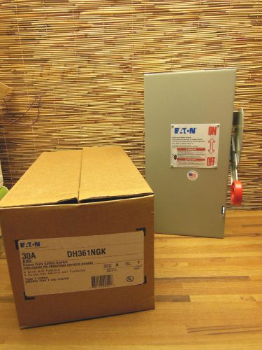 Eaton DH361NGK 4 wire  30A TYPE 1 enclosure  600V Disconnect Safety Switch