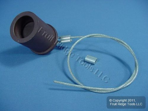 Leviton brown 18 series cam connector female protective insulator cap 18p22-h for sale