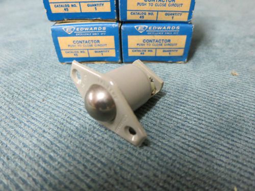 Edwards Contacts - Normally open push-to-close circuit. Catalog No. 45 *Qty of 6