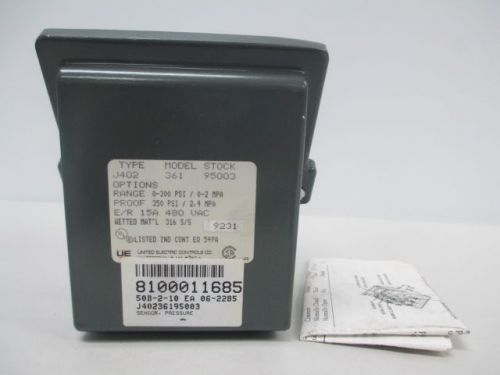 New ue united electric j402 361 95003 pressure control switch 480v-ac d228897 for sale
