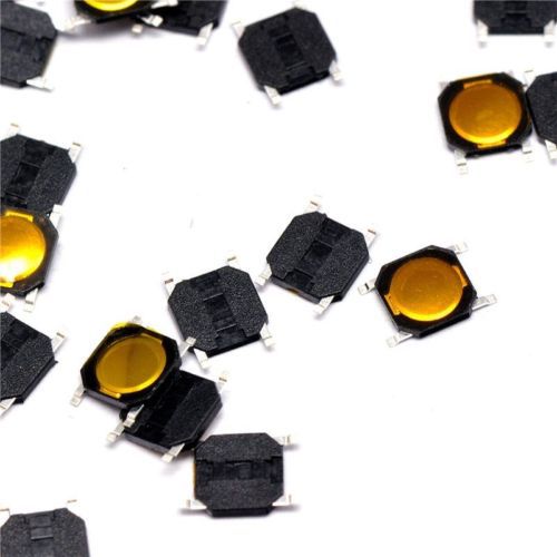 100pcs 4*4*0.8mm tactile push button switch tact switch micro switch 4-pin smd for sale