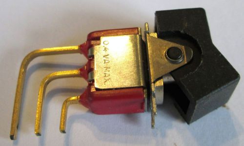 C&amp;k #7101 rocker switch  spdt on-on  ra/ pc mount    nos for sale