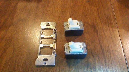 Vintage Single Pole Despard Switches Lot of 2 Ivory 15 Amp 120/277VAC plate