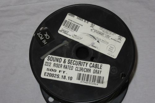 Carol security and sound hookup wire 500ft spool 22awg 2 cond drain foil shield for sale