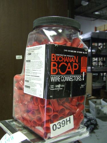 Brand new jar of 350 buchanan b cap wire connectors b2-1 red b2-350jr for sale