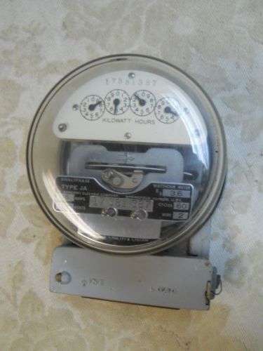 Sangamo Electric Co Single Phase Watthour Meter with Base-Serial #17381387