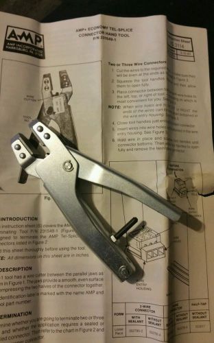 Amp economy tel-splice connector hand tool 2315491 nib