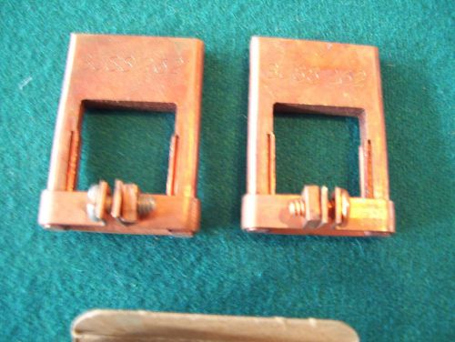 One pair - nos - bussmann #2621 fuse reducer ends - enough for one fuse for sale