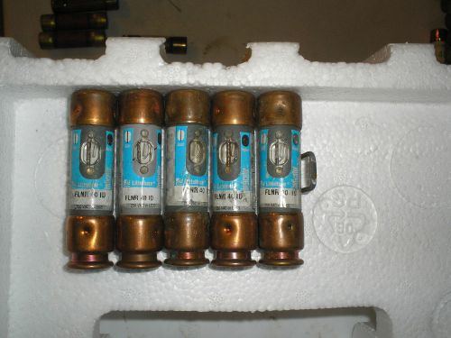 (lot of 5) littelfuse flnr-40 id fuse 40 amp 250v rk5 dual element for sale