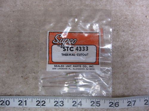 Supco stc4333 333° f inline thermal cutoff lot of 5 (1 bag), new for sale