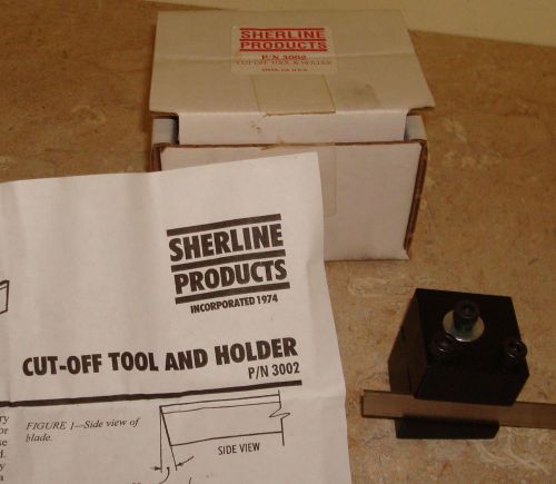 Sherline 3002 Cut Off Tool Post for Clockmaker, Model Engineering Lathe