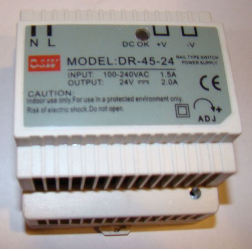 Dr45-24 switching power supply, dc 24 volt power supply for sale
