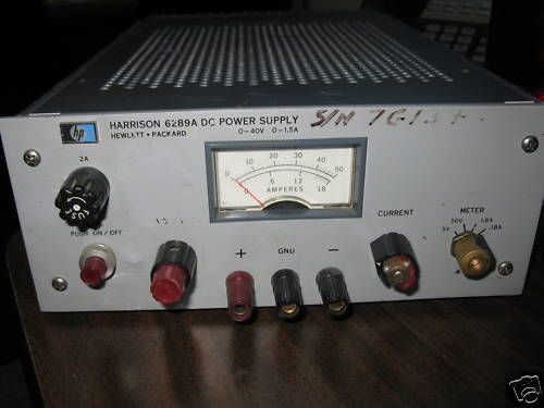 Hp - harrison 6289a dc power supply -  0-40 v / 0-1.5 a for sale