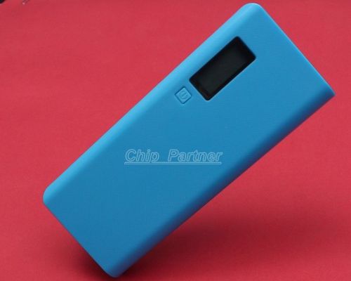 Blue 5v 2a 1a dual-usb 18650 battery mobile power bank charger box for phone led for sale