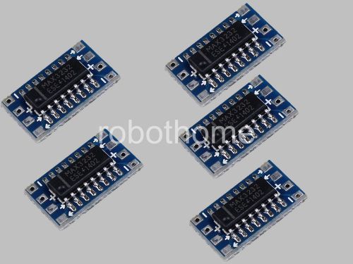 5pcs MCU mini RS232 MAX3232 to TTL Level Pinboard Converter Board for Arduino