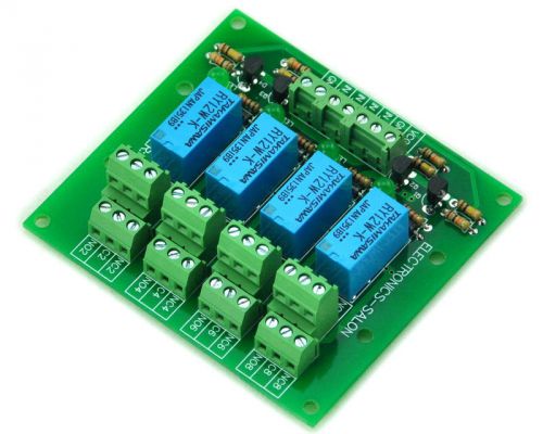 Four dpdt signal relay module board, 12v version. for sale