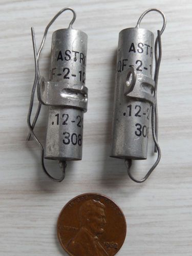 2 astron aqf .12uf 200vdc pio capacitors nos paper in oil for sale