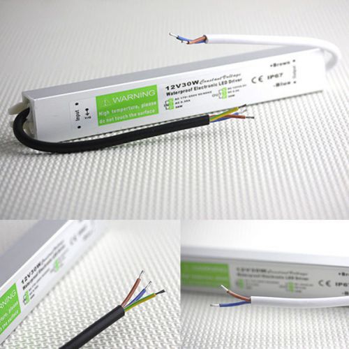 Fc waterproof electronic led driver supply power 12v 30w ac 170v-250v sca-1378 for sale