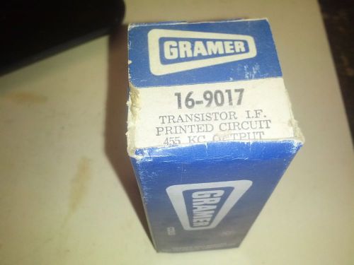 Gramer 16-9017 Transistor IF 455KC output - NR NOS
