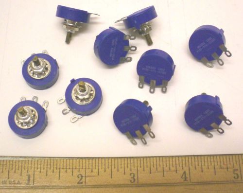 10 Potentiometers 200 Ohms, BOURNS # 3852Z-A14-201A,  Made in Mexico