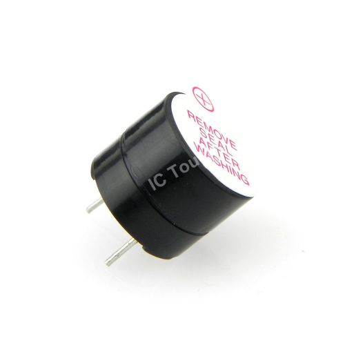 100pcs 3V Active Buzzer Continuous Black Color Beep 12 x 9.5mm